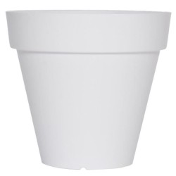 Pot de fleurs - RIVIERA - Soleilla rond - 49 x 45cm - Blanc