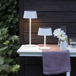 Lampe de table d'extérieur - BRILLIANT - PICCO - LED et solaire - Métal et pl...