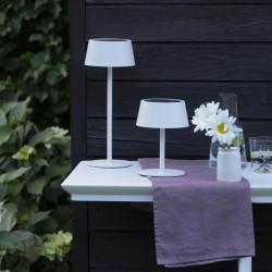 Lampe de table d'extérieur - BRILLIANT - PICCO - LED et solaire - Métal et pl...