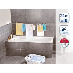 Séchoir mural Leifheit Rollfix 210 Longline 83040, étendoir mural dépliable a...