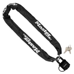 Chaîne antivol MASTER LOCK - 8390EURDPRO - 90cm x Ø 6mm - Cadenas 40mm - Gain...