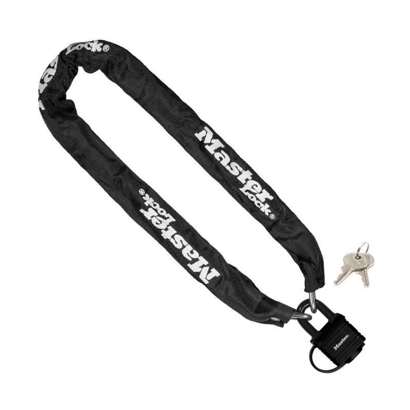 Chaîne antivol MASTER LOCK - 8390EURDPRO - 90cm x Ø 6mm - Cadenas 40mm - Gain...