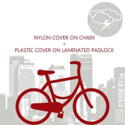 Chaîne antivol MASTER LOCK - 8390EURDPRO - 90cm x Ø 6mm - Cadenas 40mm - Gain...