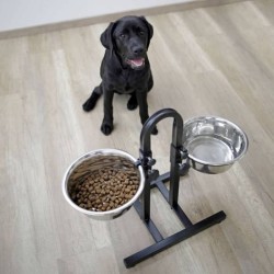 Gamelle pour animaux de compagnie TD Hauteur réglable Conception séparée Fond...