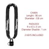 Chaîne antivol MASTER LOCK - 8390EURDPRO - 90cm x Ø 6mm - Cadenas 40mm - Gain...