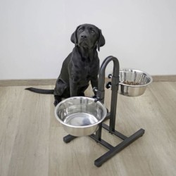 Gamelle pour animaux de compagnie TD Hauteur réglable Conception séparée Fond...