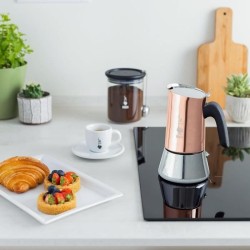Cafetiere italienne - BIALETTI - NEW VENUS - 6 tasses - 0,24 L - Cuivre - com...
