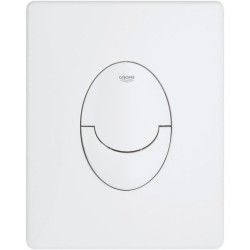 Plaque de commande Start - GROHE - Blanc alpin - 2 débits - Déclenchement pne...