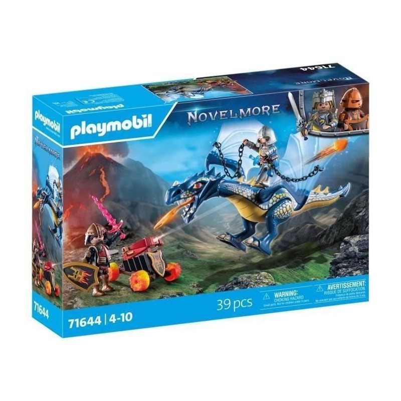 PLAYMOBIL 71644 Combattants avec dragons et canon, Novelmore, Dragon, 39 piec...
