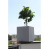 Bac a fleurs - RIVIERA - Granit Carré - Plastique - 40x40 cm - Stone