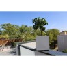 Bac a fleurs - RIVIERA - Granit Carré - Plastique - 40x40 cm - Stone