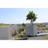 Bac a fleurs - RIVIERA - Granit Carré - Plastique - 40x40 cm - Stone