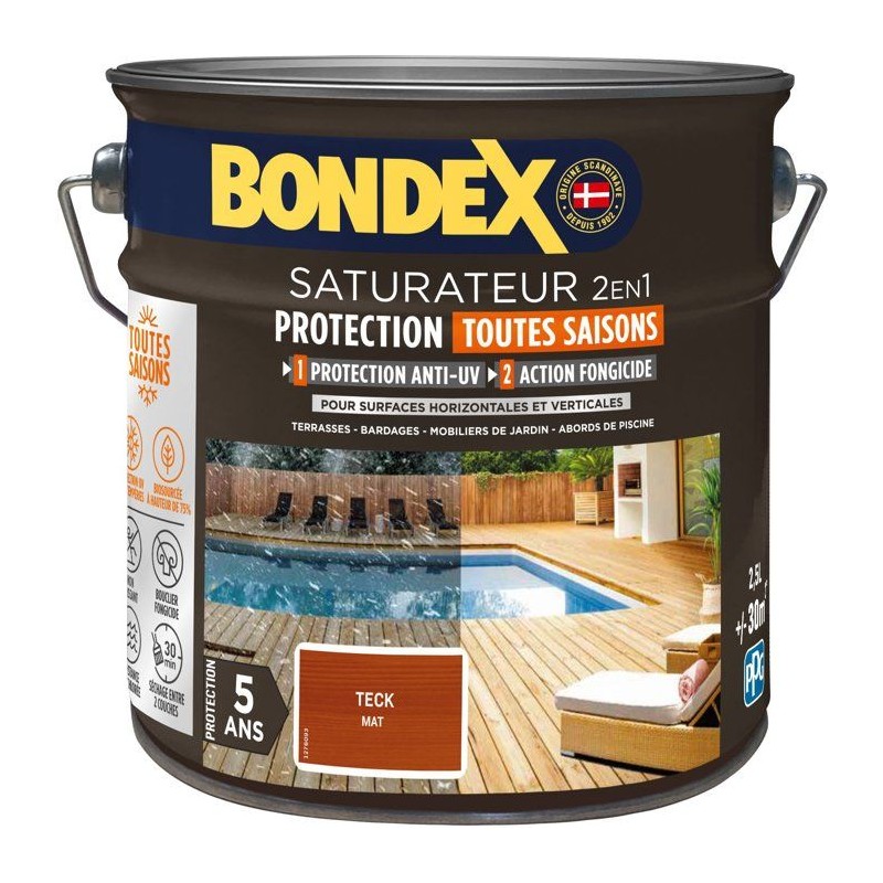 BONDEX - Saturateur - Teck - Mat - 2,5L