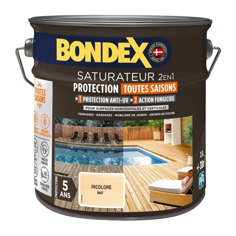 BONDEX - Saturateur - Incolore - Mat - 2,5L