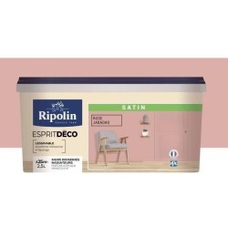RIPOLIN Peinture Couleur Satin Ultra Couvrante pour Cuisine, Chambre, Salon, ...