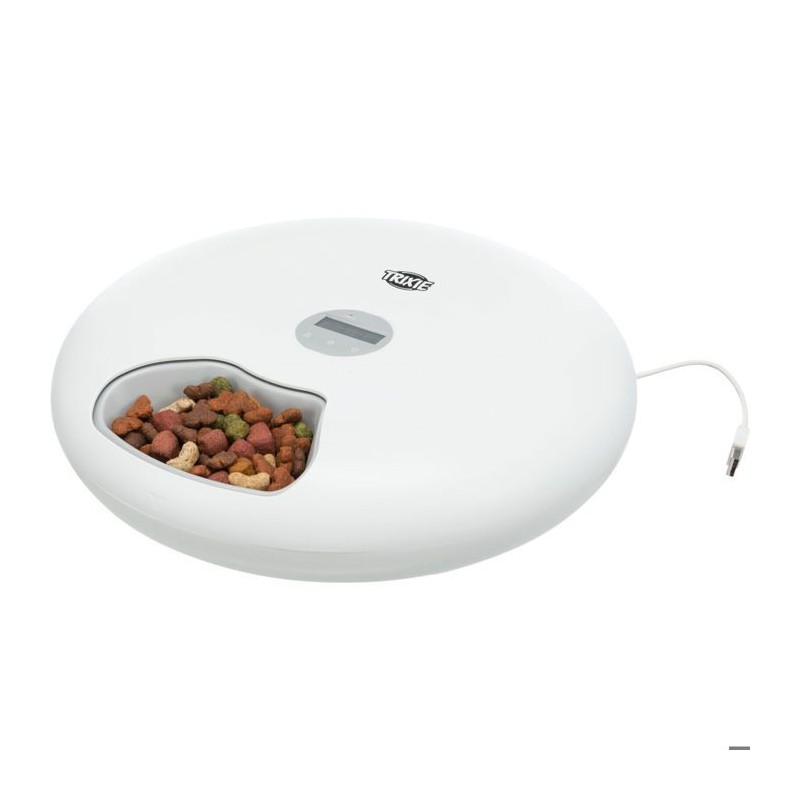 Distributeur automatique de nourriture TRIXIE TX5+1 - 6 × 0,18L - ø 32 × 8 cm...