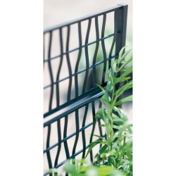STEFANPLAST Bac a fleur/jardiniere ETHICA rectangulaire 80 cm avec treillis -...