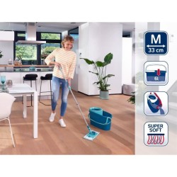 Set lave sol avec seau essoreur Leifheit Clean Twist M Ergo 52120, balais ser...
