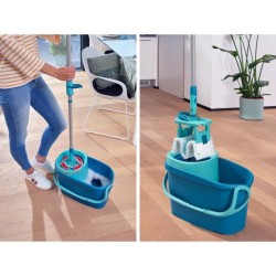 Set lave sol avec seau essoreur Leifheit Clean Twist M Ergo 52120, balais ser...