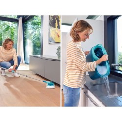 Set lave sol avec seau essoreur Leifheit Clean Twist M Ergo 52120, balais ser...