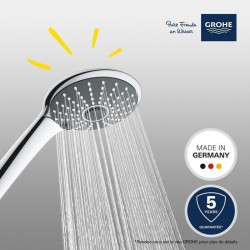 Douchette 3 jets - GROHE - Vitalio Joy 110 Massage - Chromé - Economie d'eau
