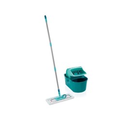 Set lave sol avec seau essoreur Leifheit Profi Compact 55092, balais a plat s...