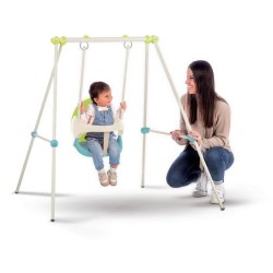 Portique Métal Baby Swing - Smoby - Balançoire Bébé - Intérieur/Extérieur - H...
