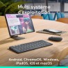 Etui clavier - Logitech - Keys to go 2- AZERTY - Universel - Graphite