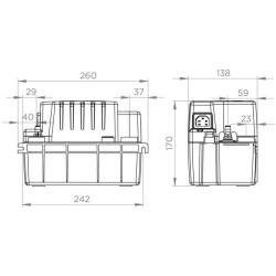 Pompe de relevage de condensats - SFA - Sanicondens Eco V02 - Chaudiere / Cli...