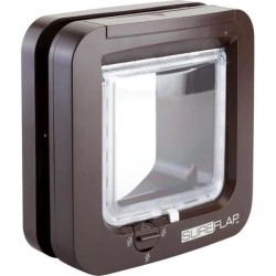 SUREFLAP Chatiere a puce électronique - Marron - 142 mm x 120 mm (Mémorisatio...