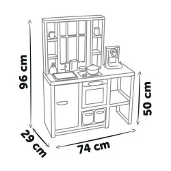 Cuisine pour enfants Smoby Loft avec 32 accessoires, design industriel, des 3...