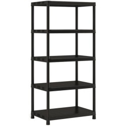 Étagere de rangement XL KETER Plus X/5 - Noir - 90 x 60 x 187 cm - 80 kg / ta...