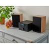Micro-chaîne Bluetooth - THOMSON - Bois/Noir - Radio FM/CD/MP3/USB, 20W RMS, ...