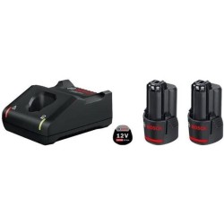 Pack de 2 batteries GBA 12V 2.0Ah et un chargeur GAL 12V-40 en boite carton -...