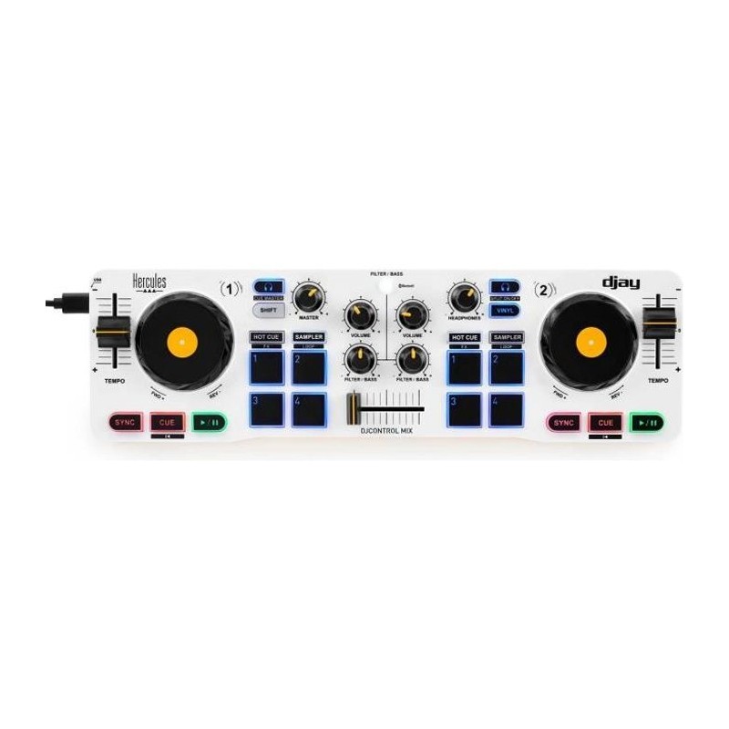 HERCULES DJ CONTROL MIX - Contrôleur DJ Bluetooth pour Smartphone
