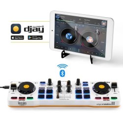 HERCULES DJ CONTROL MIX - Contrôleur DJ Bluetooth pour Smartphone