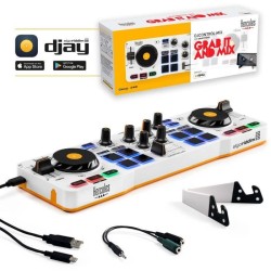 HERCULES DJ CONTROL MIX - Contrôleur DJ Bluetooth pour Smartphone