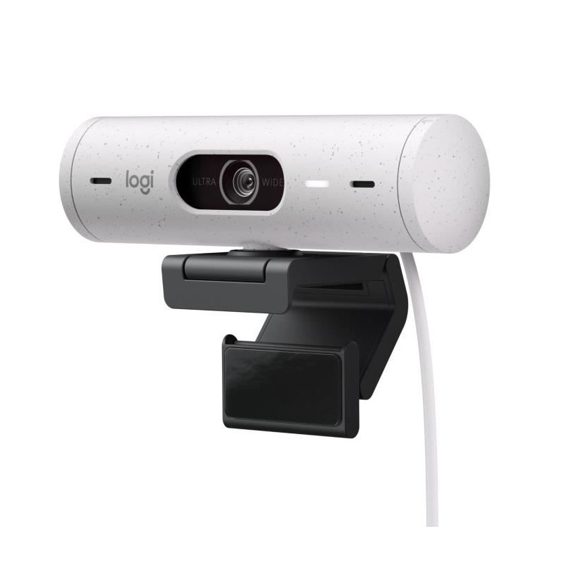 Webcam - Full HD 1080p -  Logitech - Brio 500 - Microphone intégré - Blanc