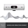 Webcam - Full HD 1080p -  Logitech - Brio 500 - Microphone intégré - Blanc