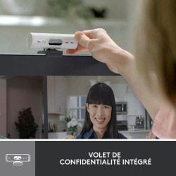 Webcam - Full HD 1080p -  Logitech - Brio 500 - Microphone intégré - Blanc