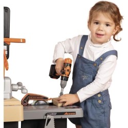 SMOBY - Black and Decker - Mega center - 3 parties : mécanique, plomberie, me...