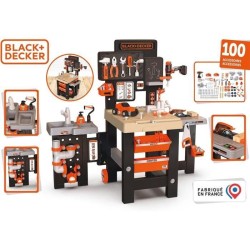 SMOBY - Black and Decker - Mega center - 3 parties : mécanique, plomberie, me...