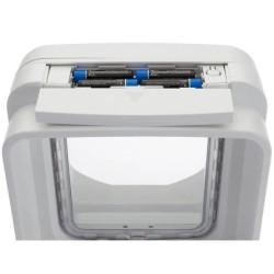 SUREFLAP Chatiere a puce électronique DualScan - Blanc - 142 mm x 120 mm (Mém...