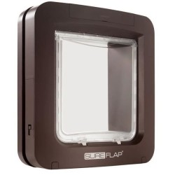 SUREFLAP Grande chatiere a puce électronique - Marron -  178 mm x 170 mm (Mém...