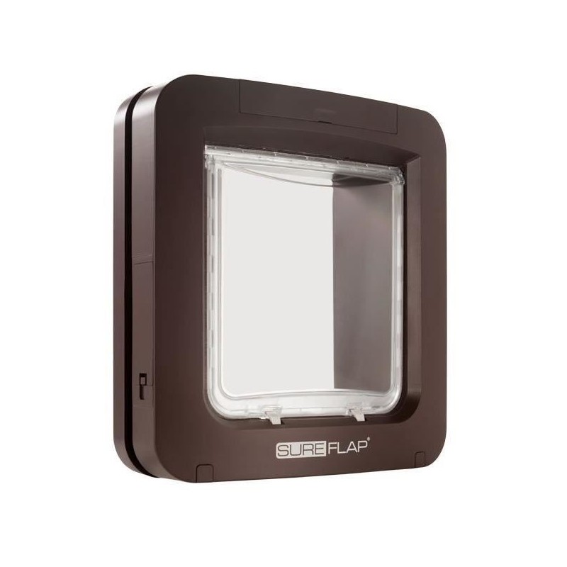 SUREFLAP Grande chatiere a puce électronique - Marron -  178 mm x 170 mm (Mém...