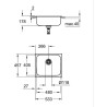 Evier de cuisine - Acier inoxydable - A encastrer par le dessus - GROHE K200 ...