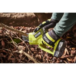 RYOBI - Élagueur a main 18V - Brushless - guide 10 cm - 6 m/s - tendeur sans ...