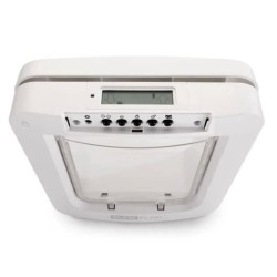 SUREFLAP Grande Chatiere a Puce électronique Connecté - Blanc - 178 mm x 170 ...