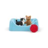 Coffret Aire de jeu pour chats adorables, figurines d'animaux avec