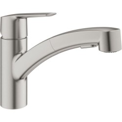 Robinet de cuisine - Supersteel - Mitigeur moncommande évier - Douchette extr...